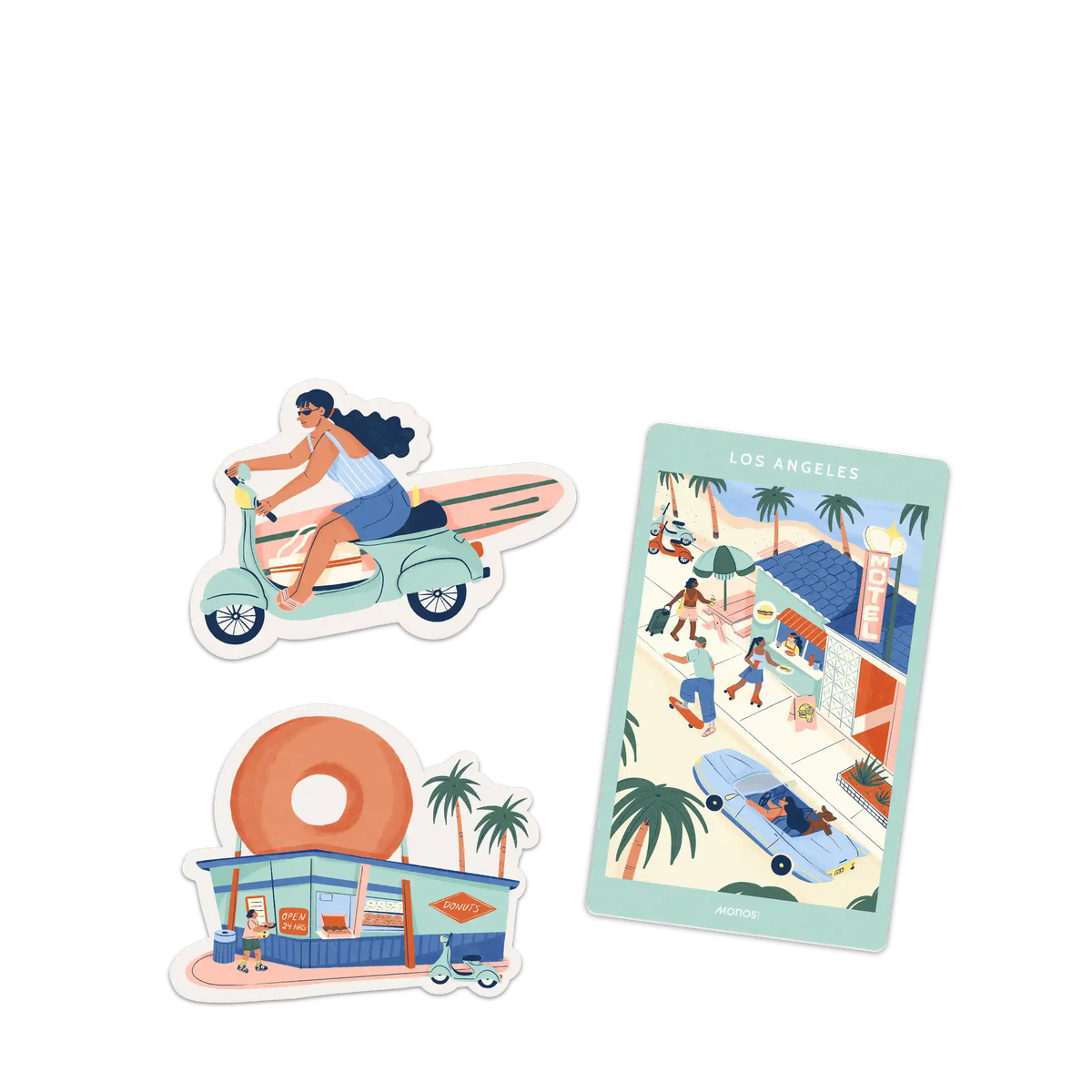 Los Angeles Destination Stickers